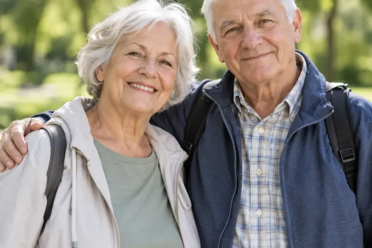Seniorzy podczas spotkania z pracownicą MOPS